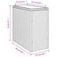 havesidebord med glastop 58x27,5x55 cm polyrattan brun