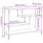 konsolbord 100x30x75 cm konstrueret træ brun egetræsfarve