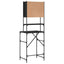 vaskemaskineskab 68x48,5x194 cm sort