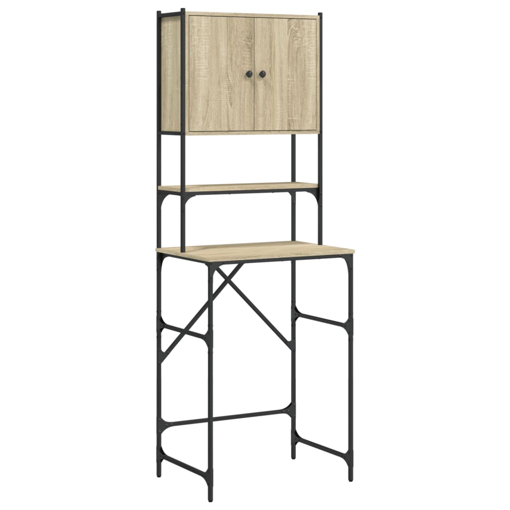 vaskemaskineskab 68x48,5x194 cm sonoma-eg