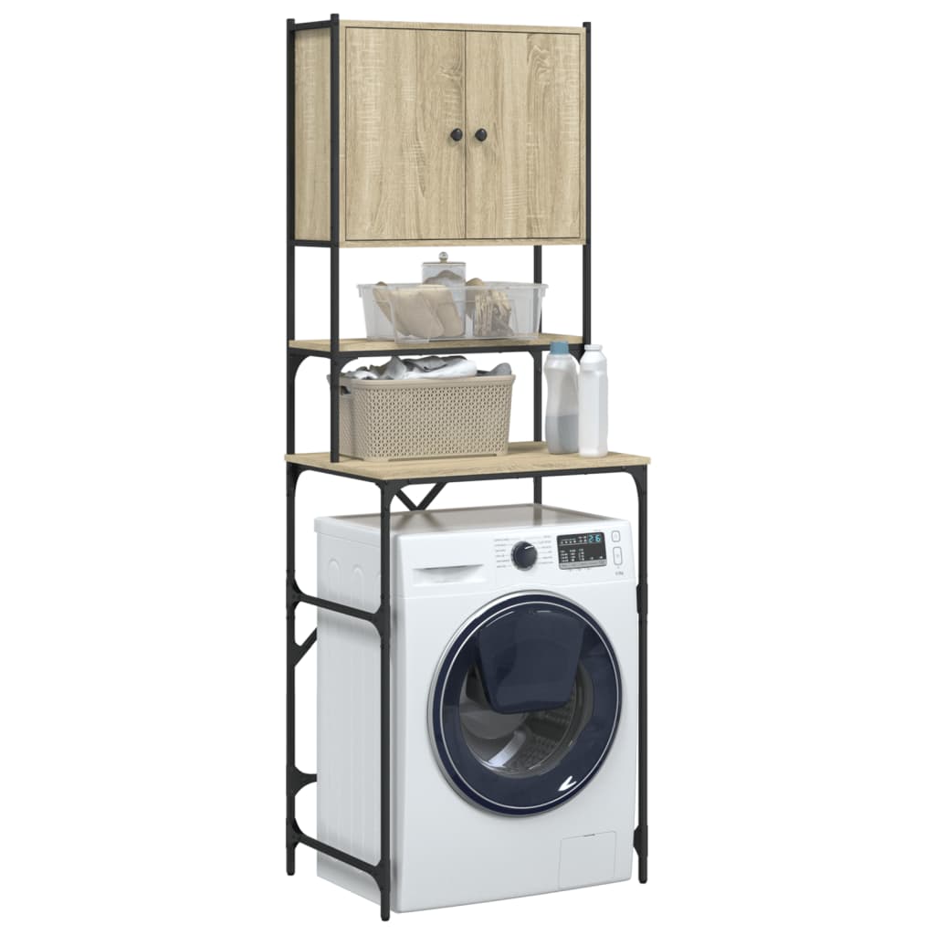 vaskemaskineskab 68x48,5x194 cm sonoma-eg