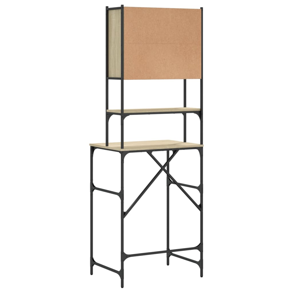 vaskemaskineskab 68x48,5x194 cm sonoma-eg