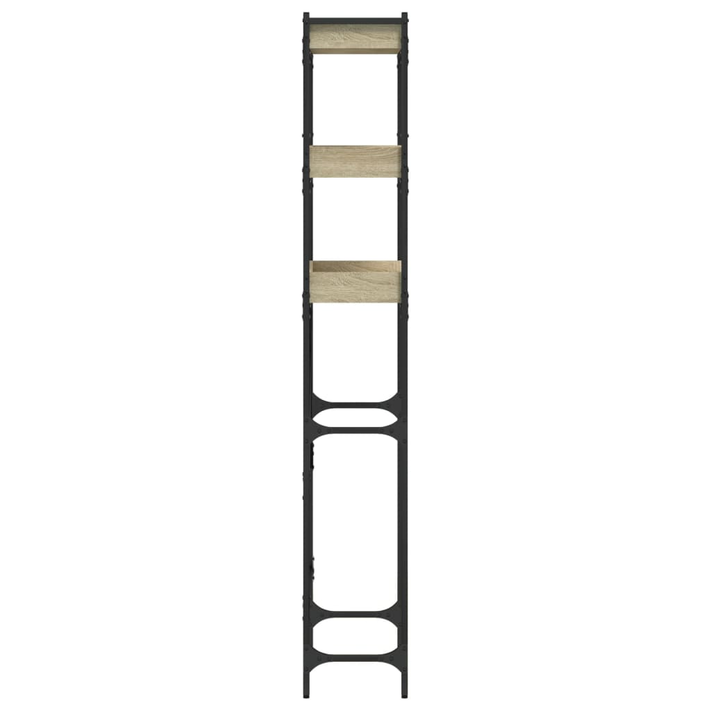 vaskemaskineskab 67x25x163 cm konstrueret træ sonoma-eg