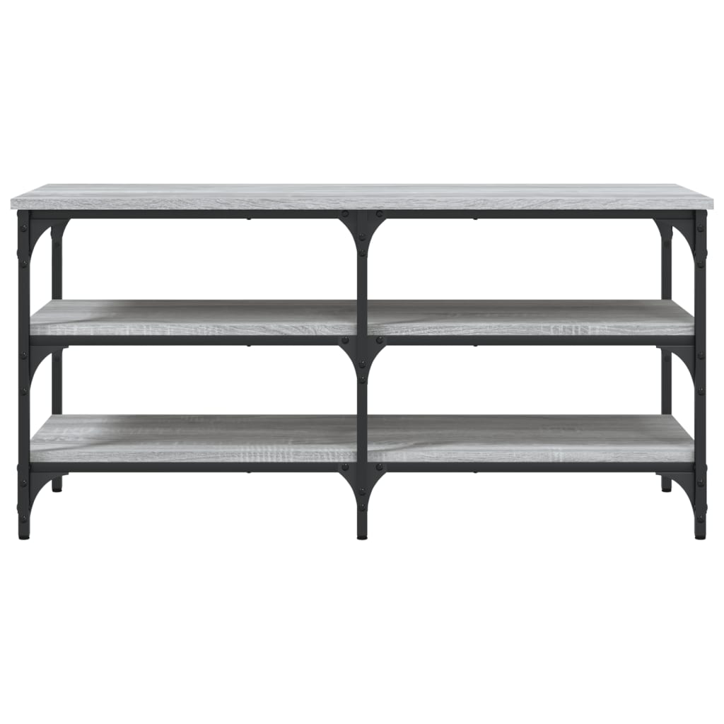 skobænk 100x38,5x49 cm konstrueret træ grå sonoma-eg