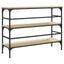 konsolbord 100x32x75 cm konstrueret træ sonoma-eg