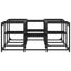 sofabord 91x91x40 cm konstrueret træ sort