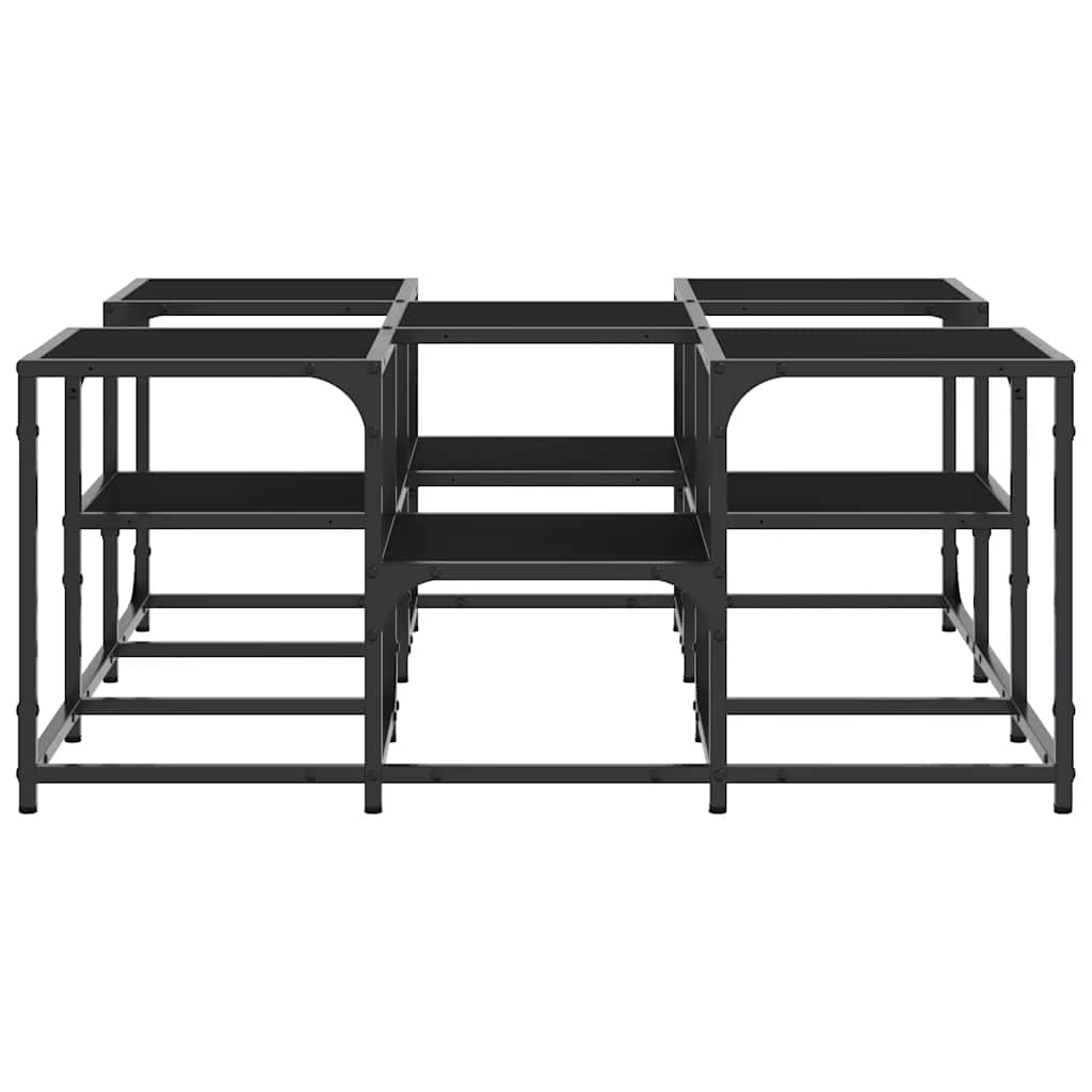 sofabord 91x91x40 cm konstrueret træ sort