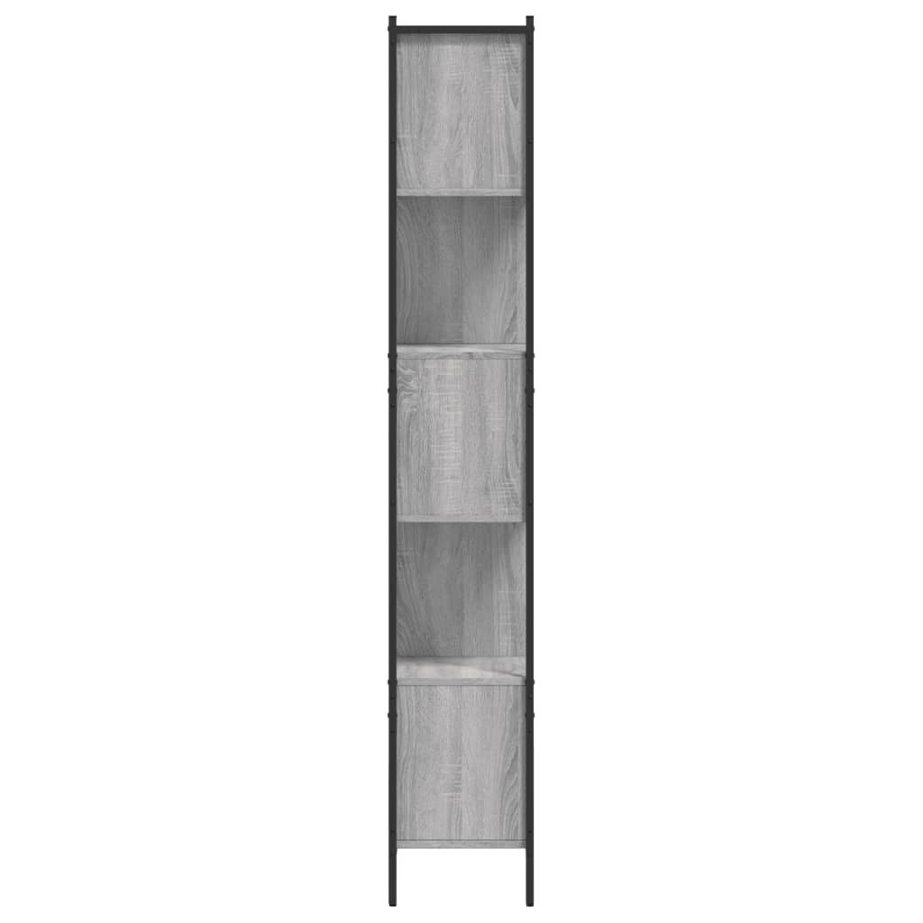 bogreol 102x28x172 cm konstrueret træ grå sonoma-eg