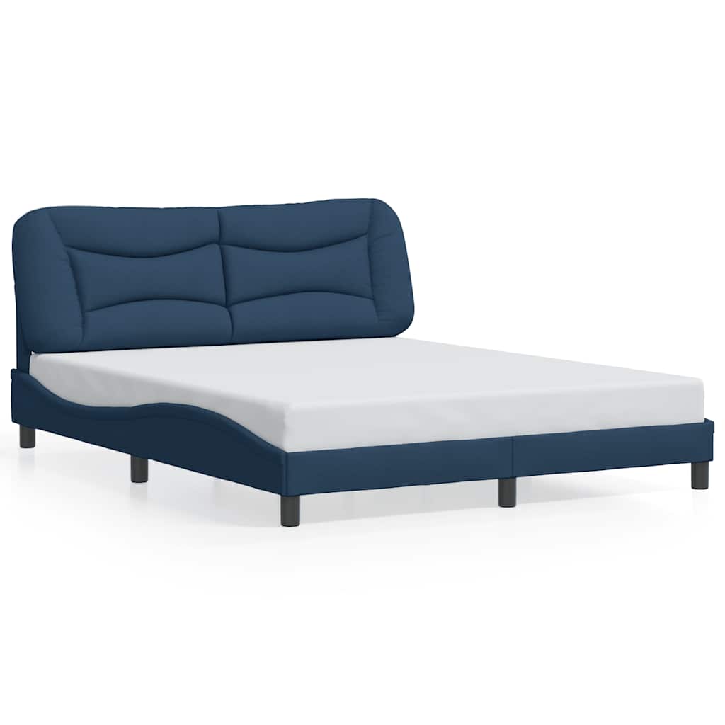 sengeramme uden madras Hvar 160x200 cm stof blå