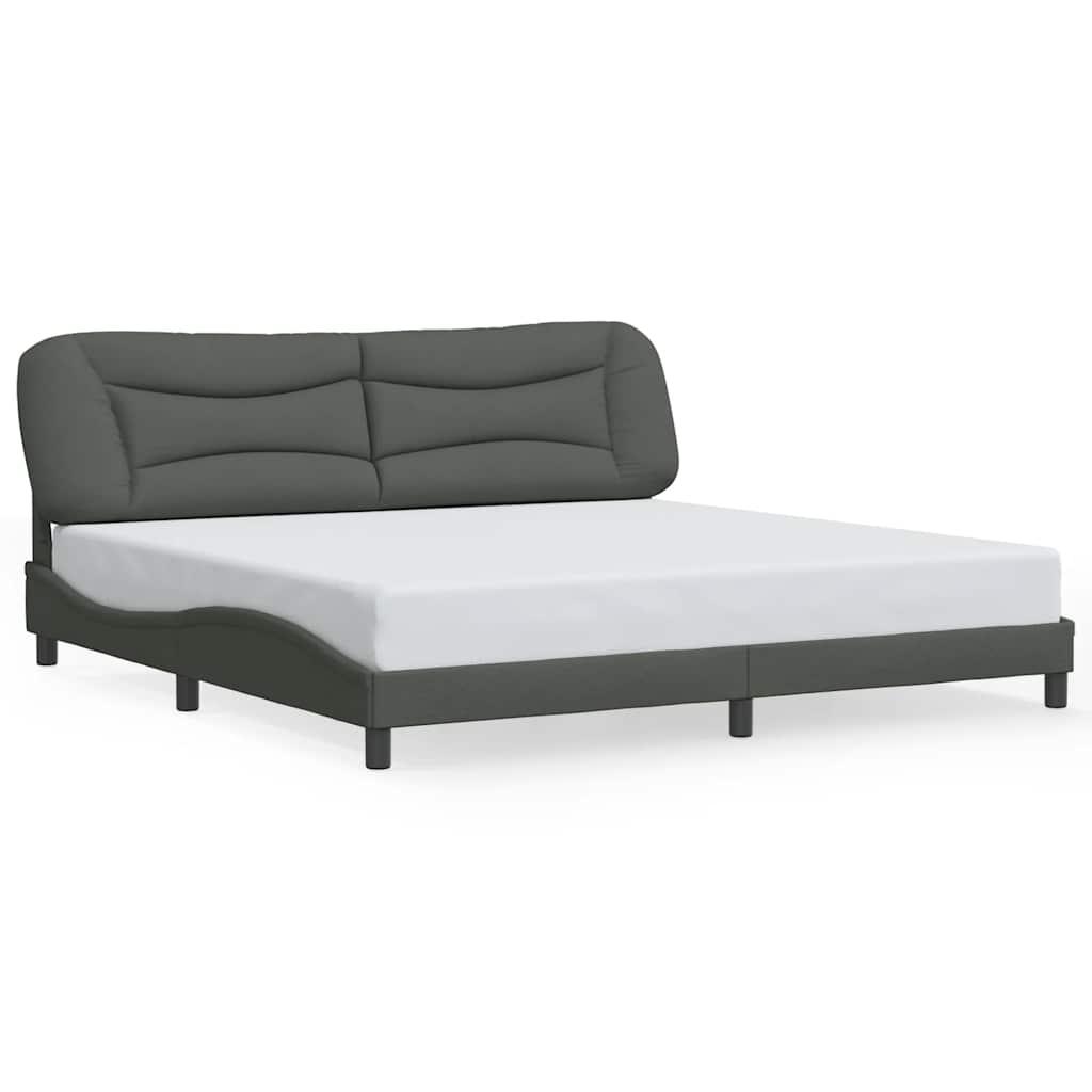 sengeramme uden madras Hvar 200x200 cm stof mørkegrå