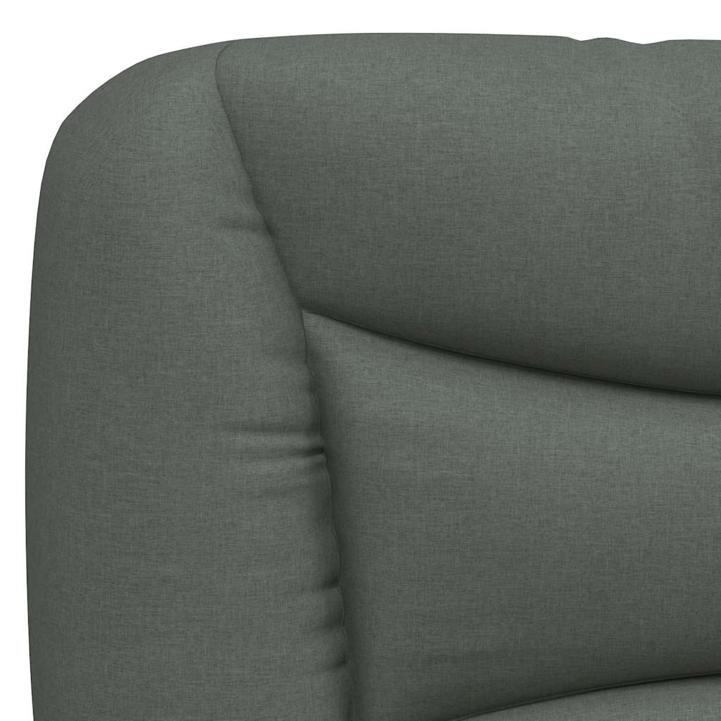 sengeramme uden madras Hvar 200x200 cm stof mørkegrå