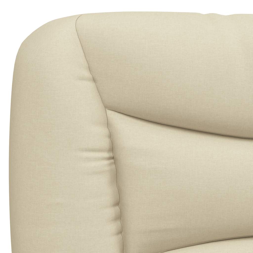 sengeramme uden madras Hvar 200x200 cm stof cremefarvet