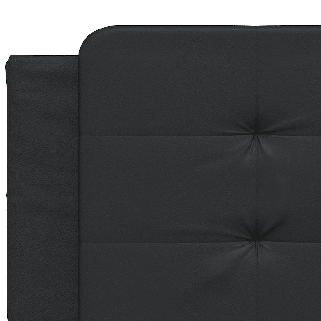 sengeramme uden madras Zadar 200x200 cm kunstlæder sort