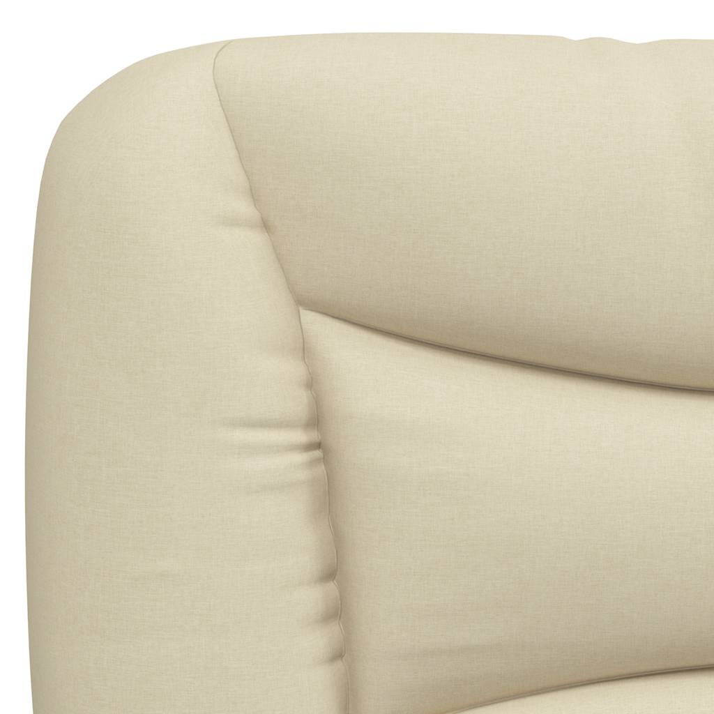 seng med madras Hvar 90x190 cm stof cremefarvet
