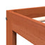 sengeramme uden madras 135x190 cm massivt fyrretræ brun