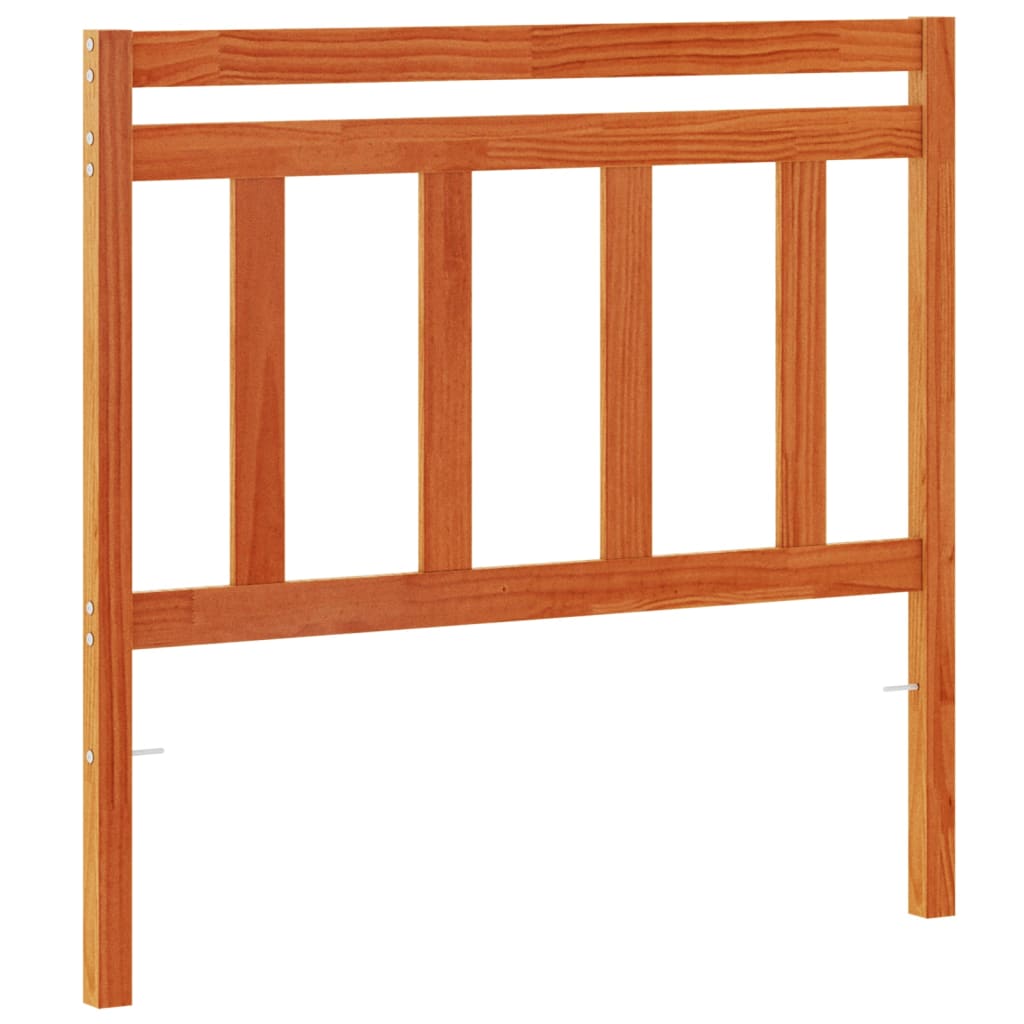 sengegavl 100 cm massivt fyrretræ gyldenbrun