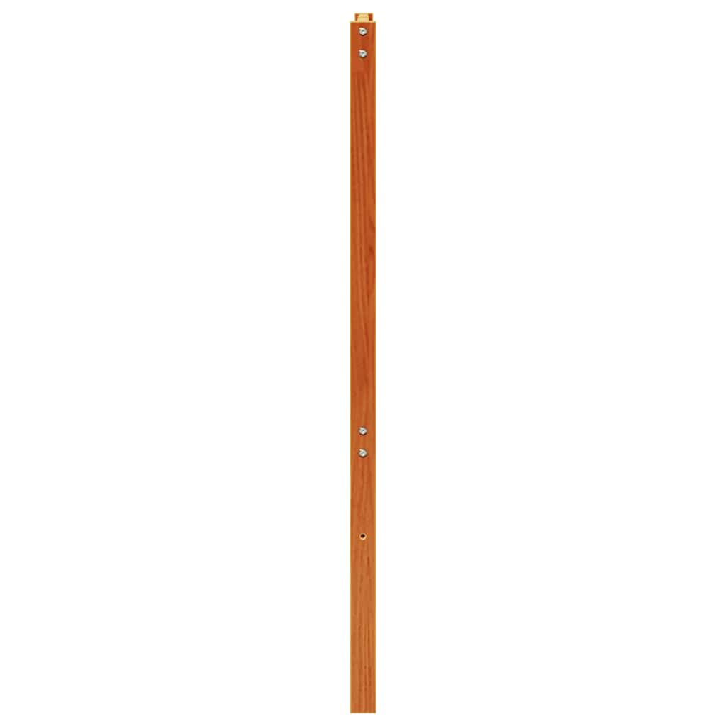 sengegavl 150 cm massivt fyrretræ gyldenbrun