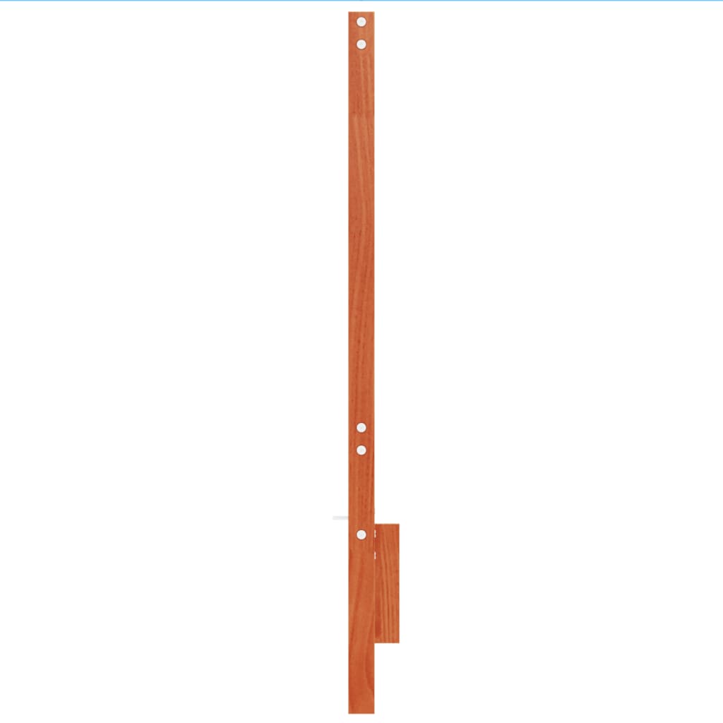 sengegavl 135 cm massivt fyrretræ gyldenbrun