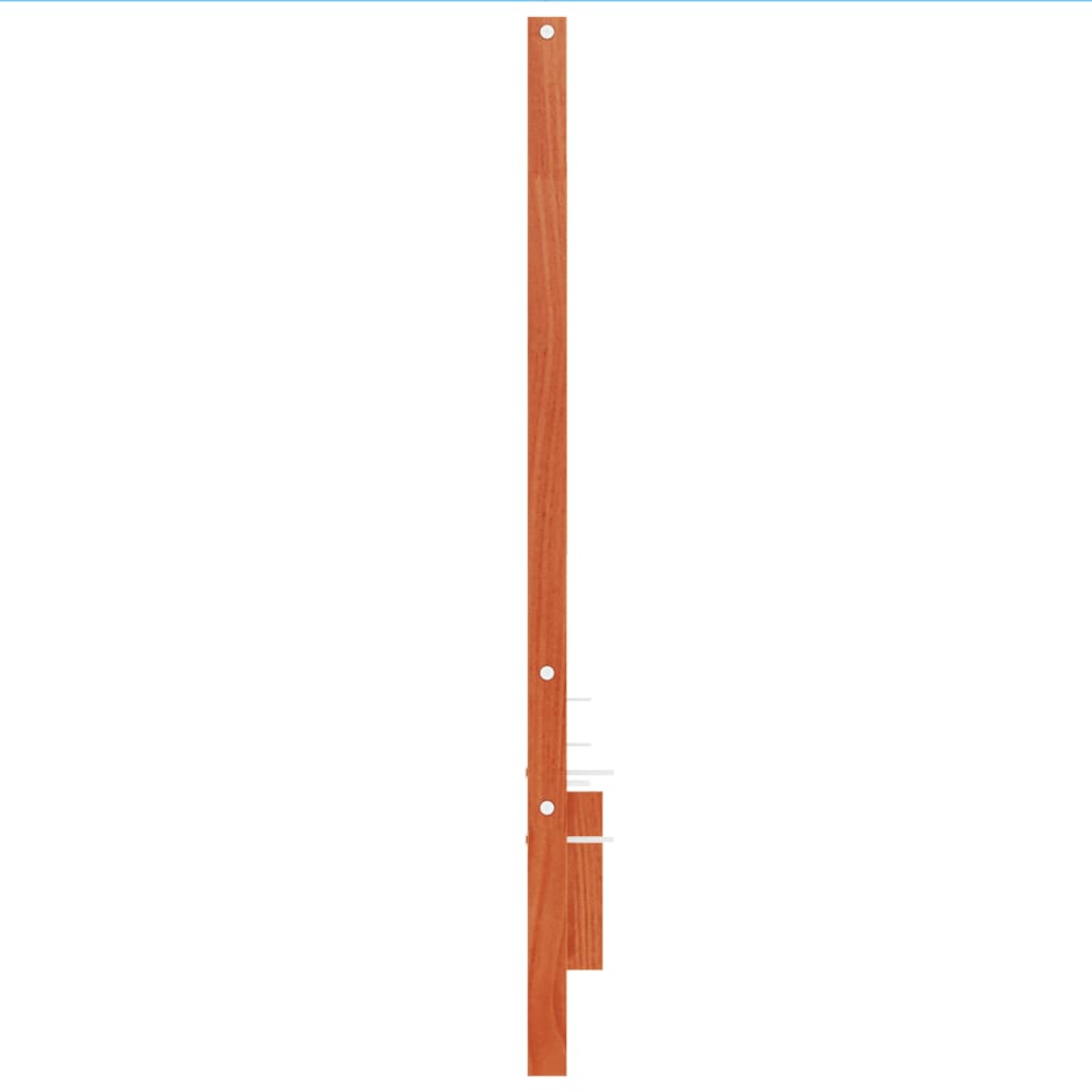 sengegavl 135 cm massivt fyrretræ gyldenbrun