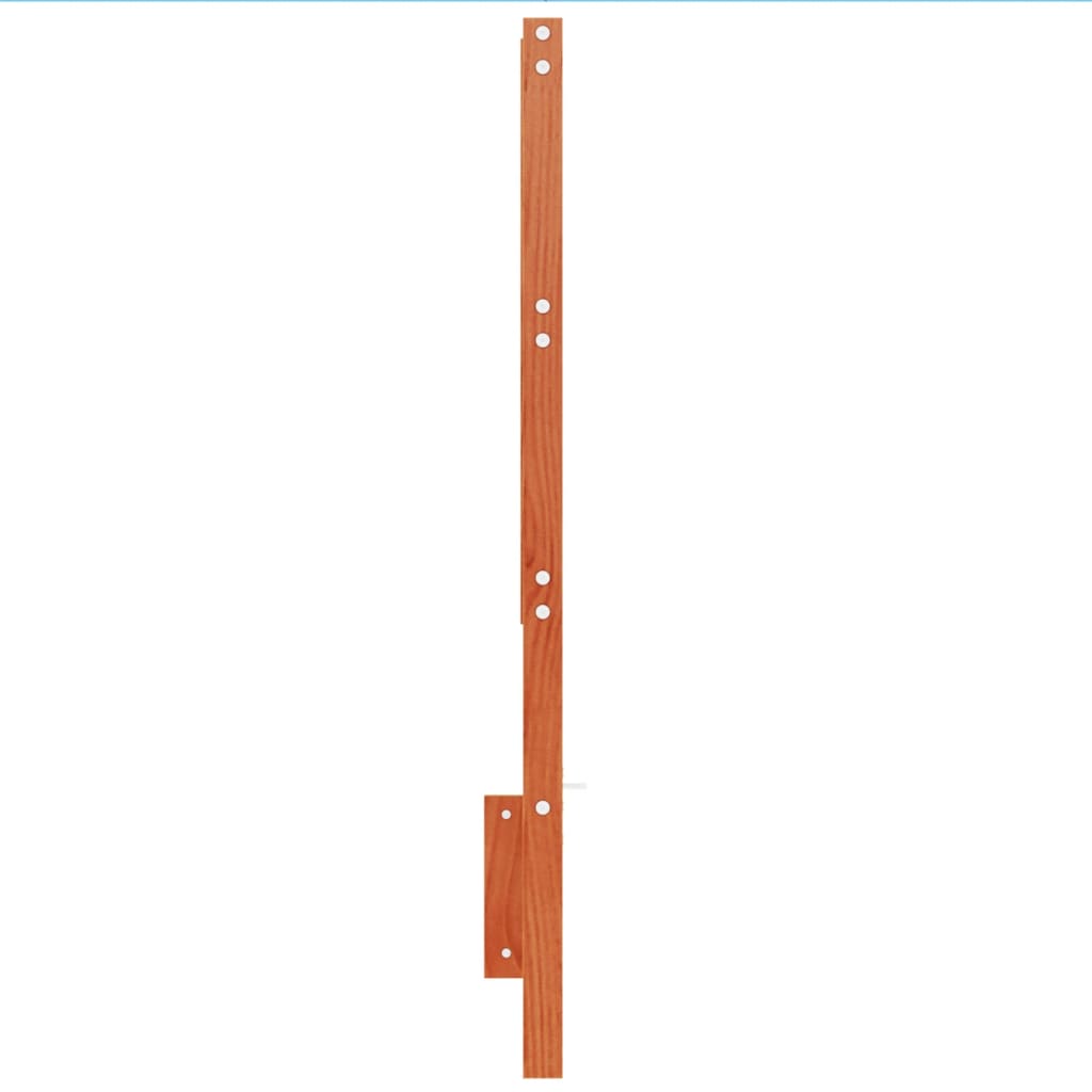 sengegavl 135 cm massivt fyrretræ gyldenbrun