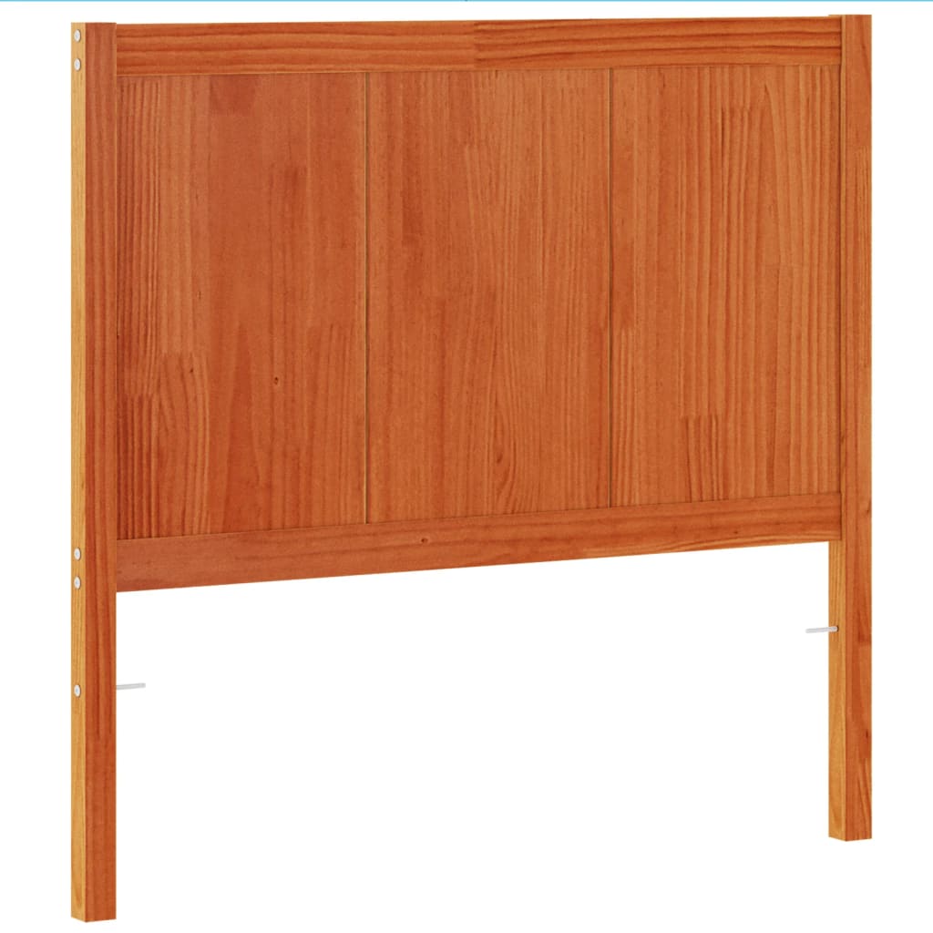 sengegavl 100 cm massivt fyrretræ gyldenbrun