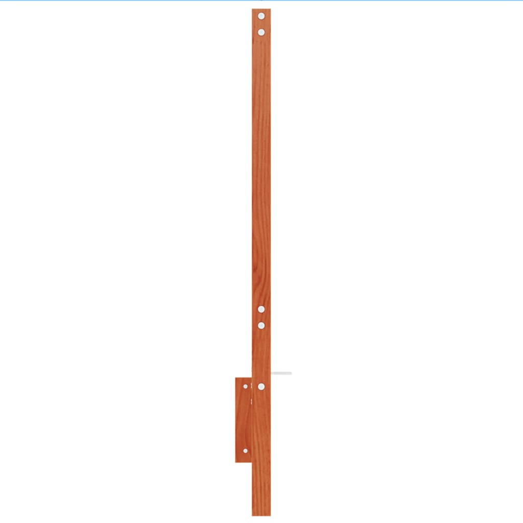 sengegavl 150 cm massivt fyrretræ gyldenbrun