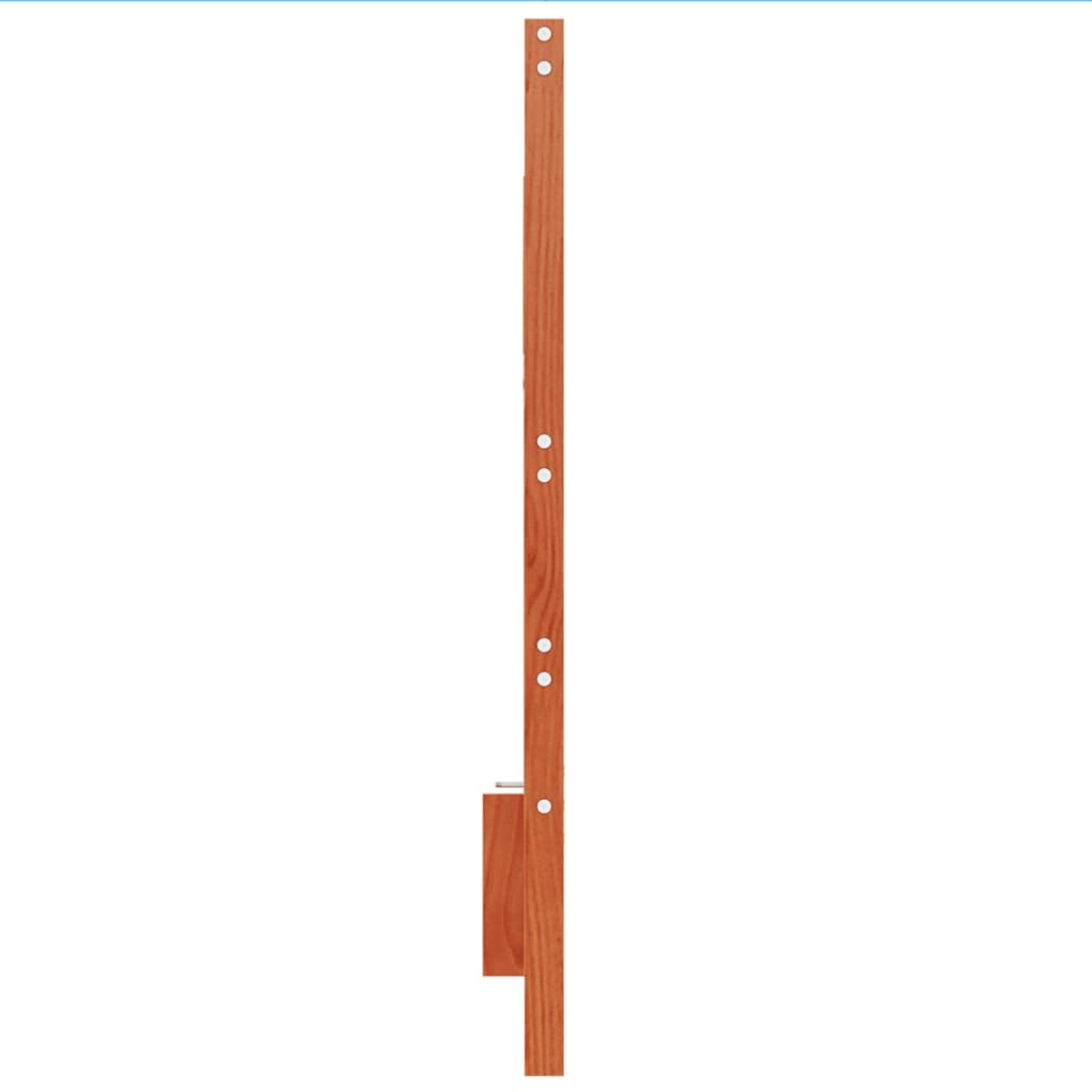 sengegavl 180 cm massivt fyrretræ gyldenbrun