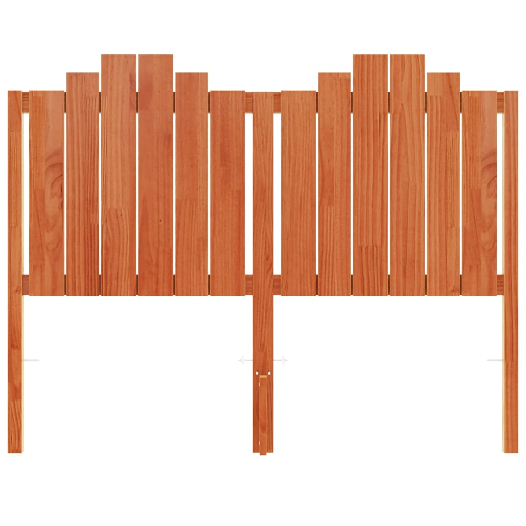 sengegavl 135 cm massivt fyrretræ gyldenbrun