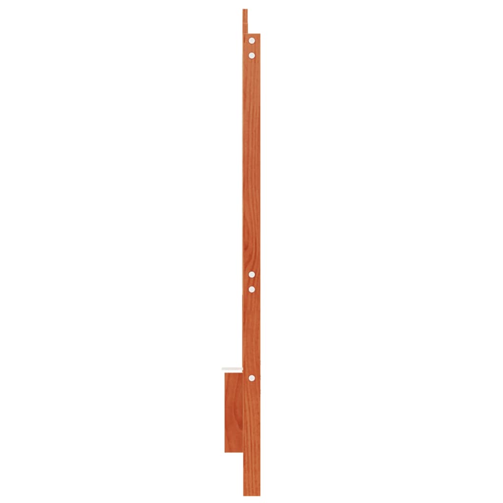 sengegavl 135 cm massivt fyrretræ gyldenbrun