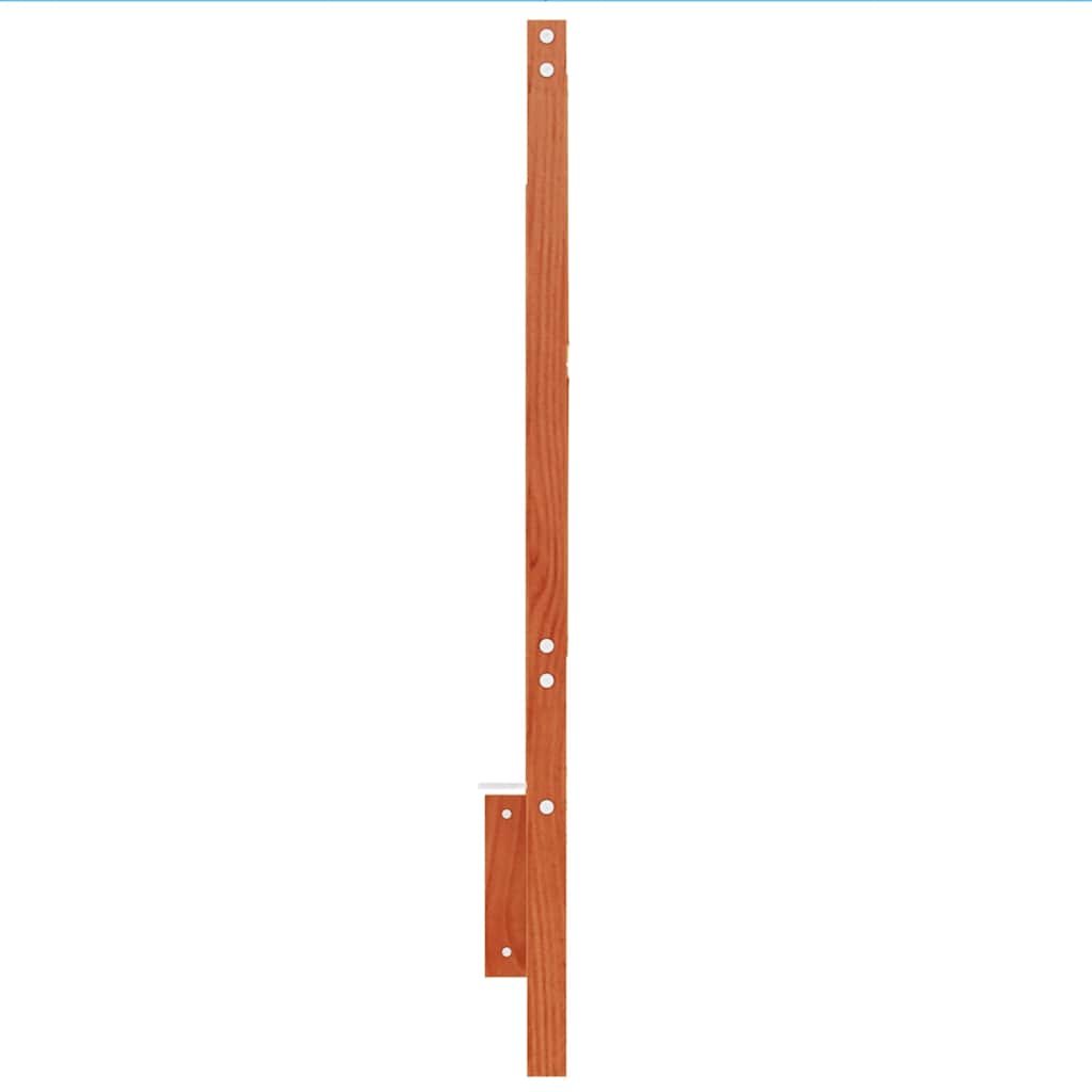 sengegavl 135 cm massivt fyrretræ gyldenbrun