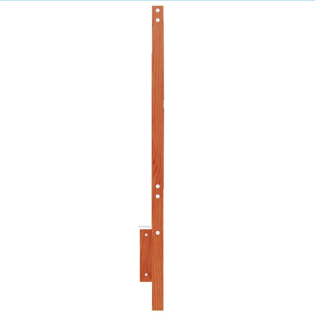 sengegavl 160 cm massivt fyrretræ gyldenbrun