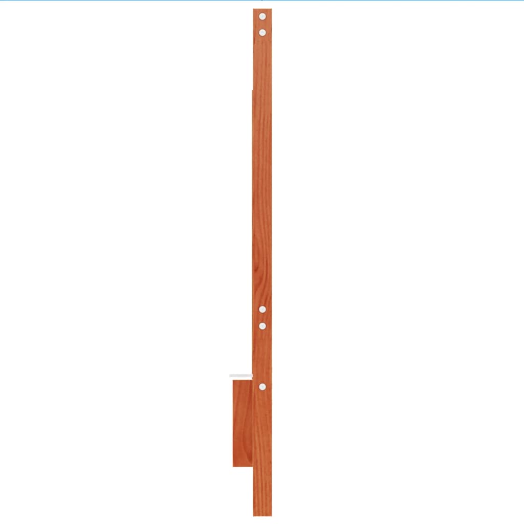 sengegavl 140 cm massivt fyrretræ gyldenbrun