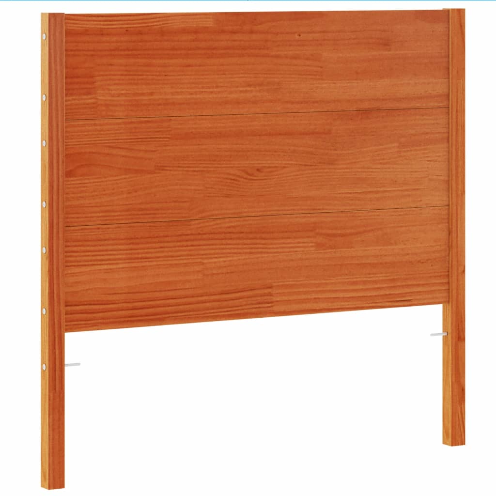 sengegavl 100 cm massivt fyrretræ gyldenbrun