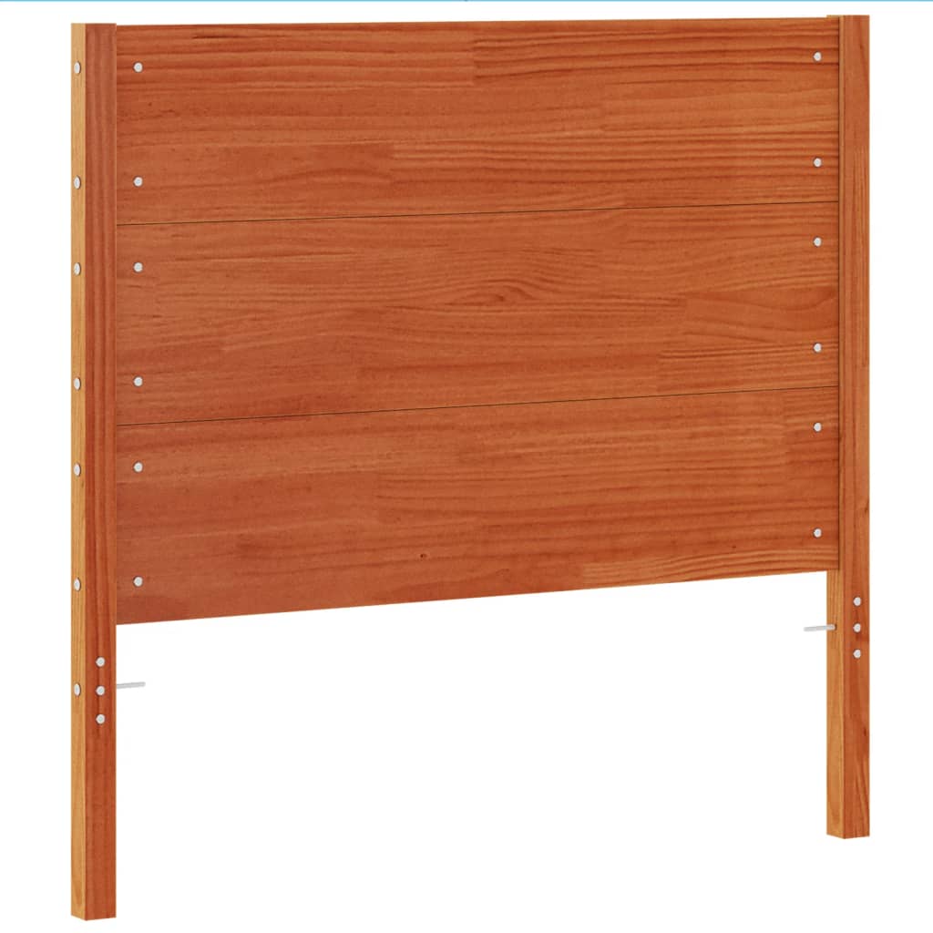 sengegavl 100 cm massivt fyrretræ gyldenbrun