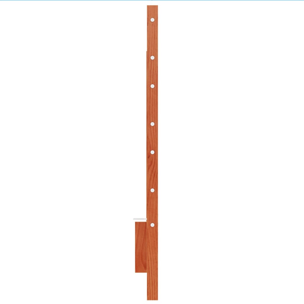 sengegavl 135 cm massivt fyrretræ gyldenbrun