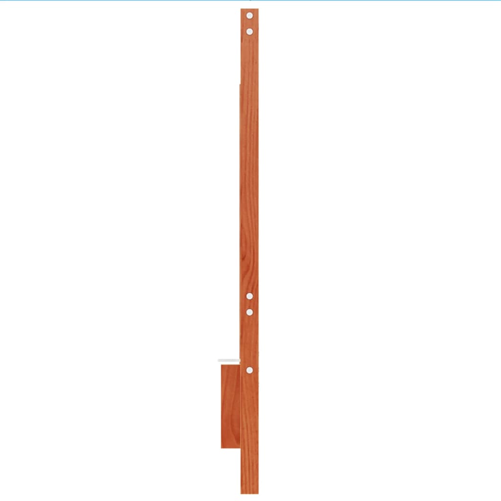 sengegavl 135 cm massivt fyrretræ gyldenbrun