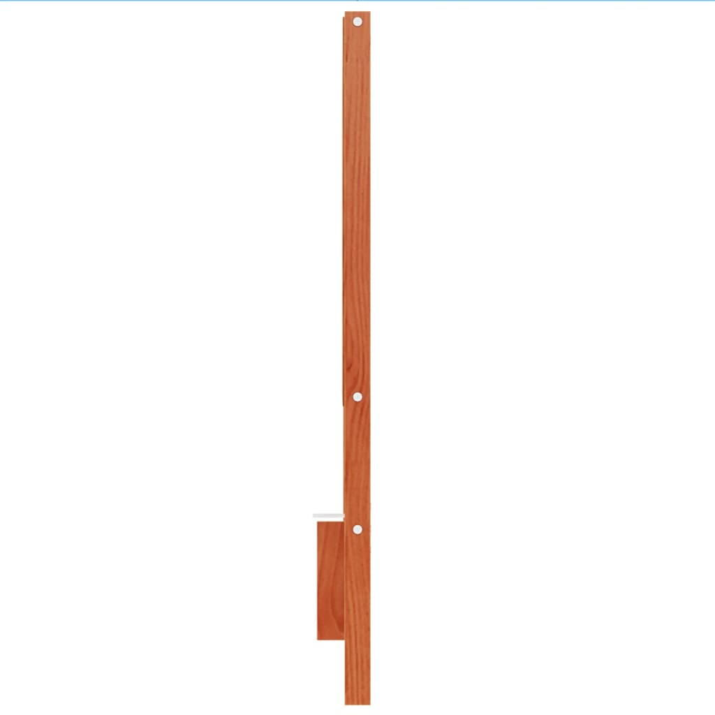 sengegavl 135 cm massivt fyrretræ gyldenbrun