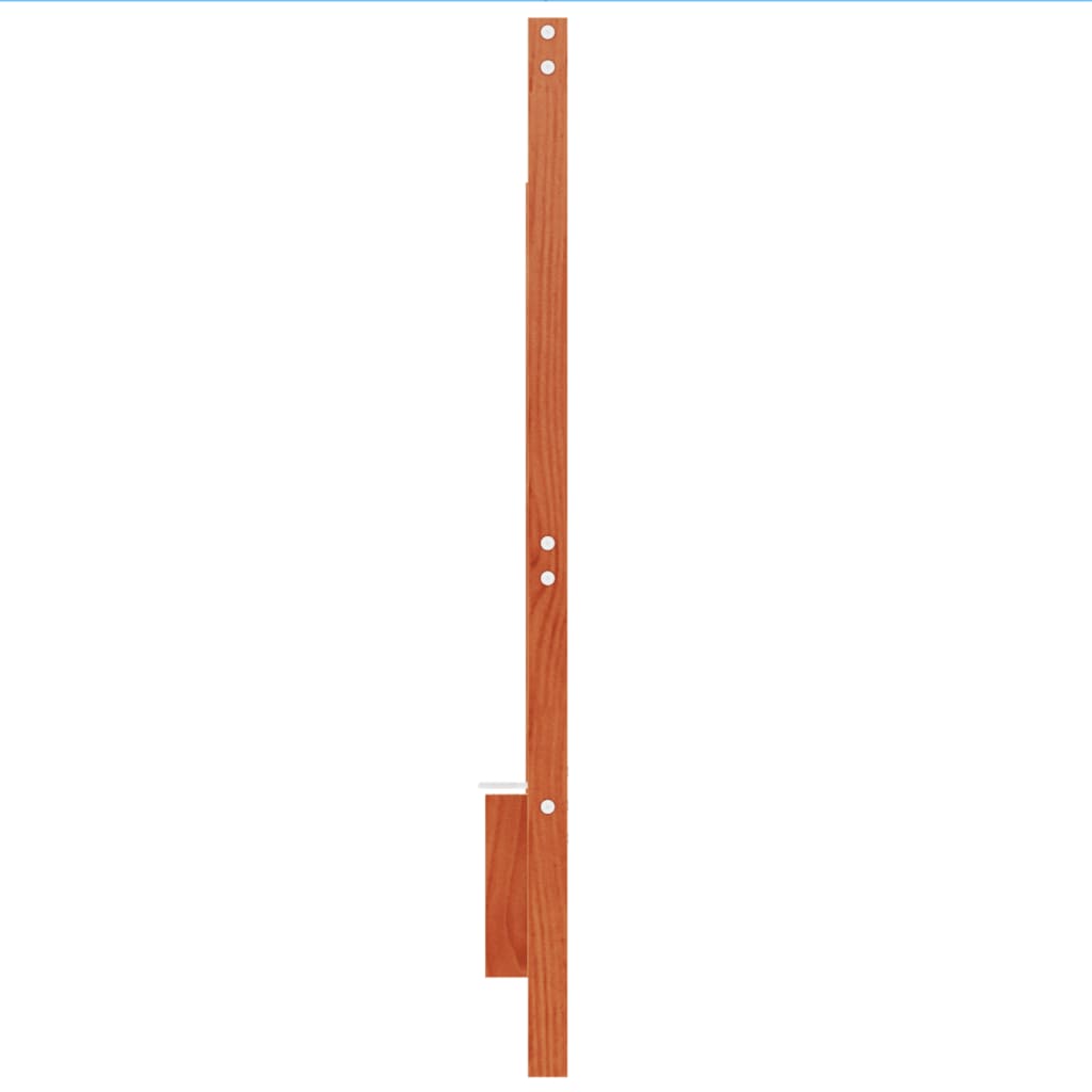 sengegavl 135 cm massivt fyrretræ gyldenbrun