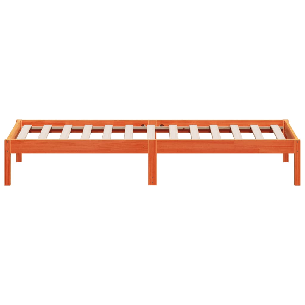 daybed uden madras 80x200 cm massivt fyrretræ gyldenbrun