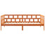 daybed uden madras 80x200 cm massivt fyrretræ gyldenbrun