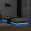 sengeramme med LED-lys 90x190 cm massivt fyrretræ gyldenbrun
