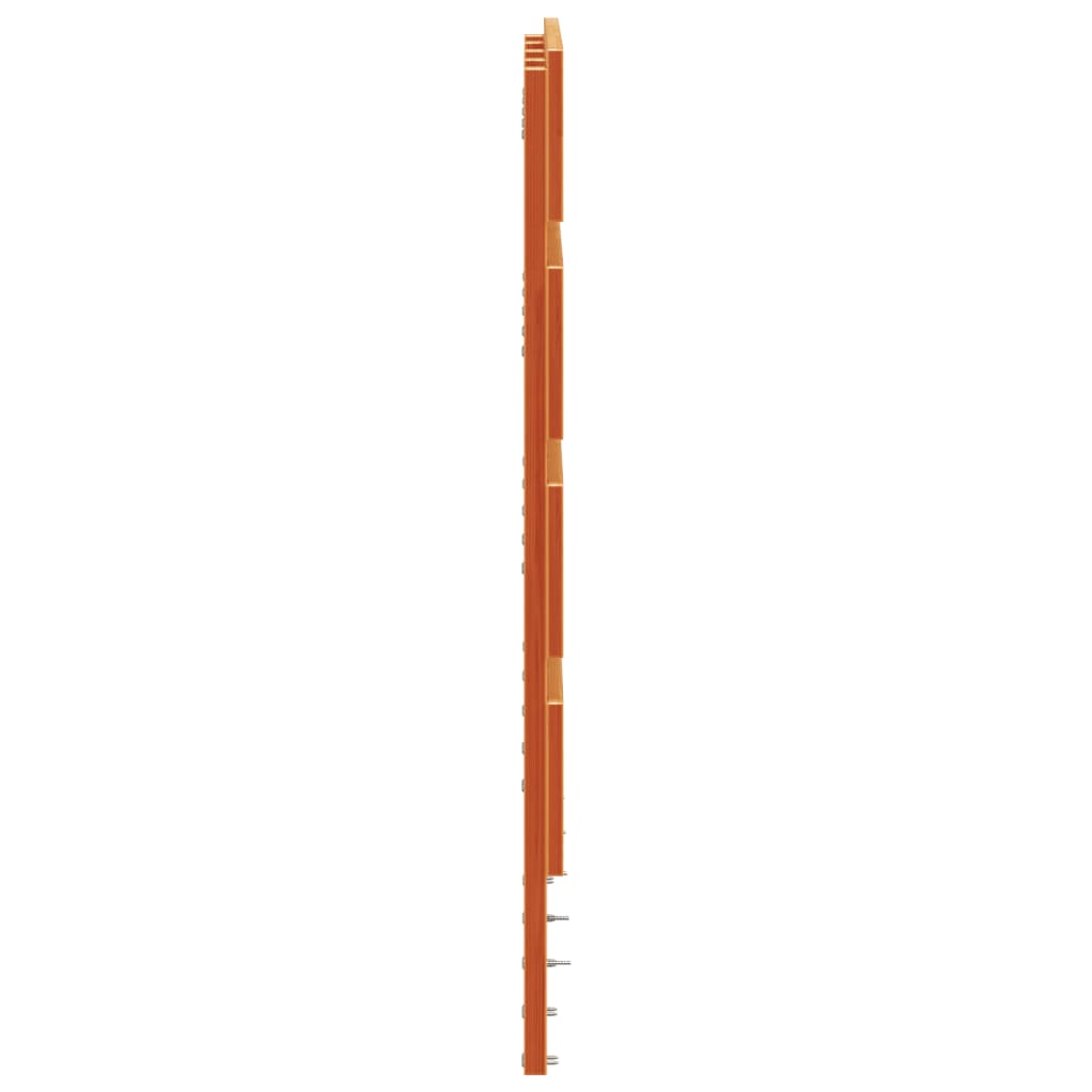 sengegavl 120 cm massivt fyrretræ gyldenbrun