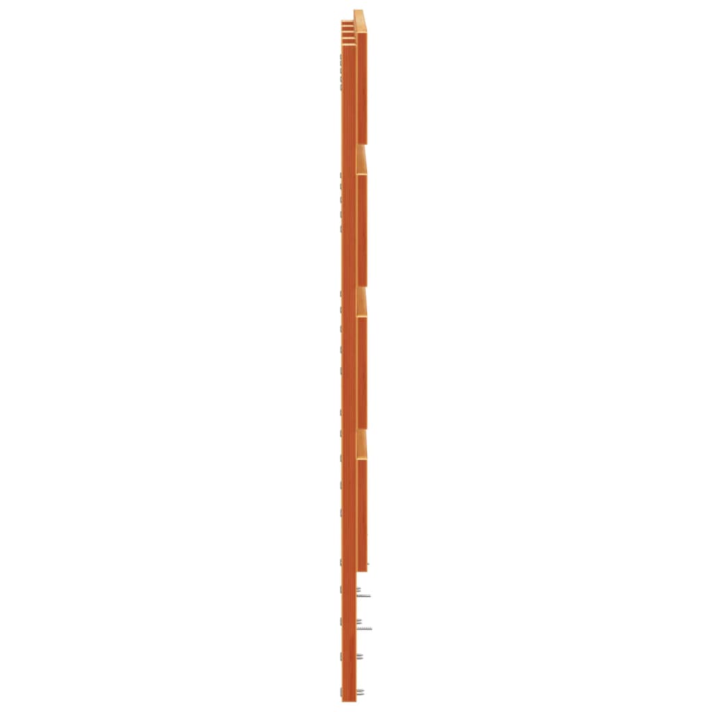 sengegavl 150 cm massivt fyrretræ gyldenbrun