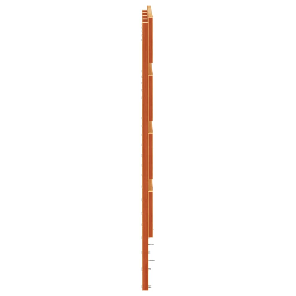 sengegavl 180 cm massivt fyrretræ gyldenbrun
