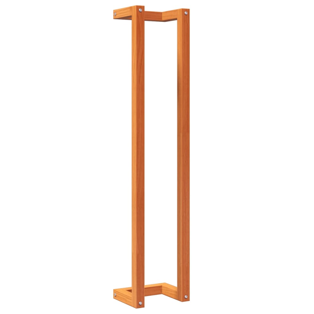 håndklædeholder 23x18x110 cm massivt fyrretræ gyldenbrun