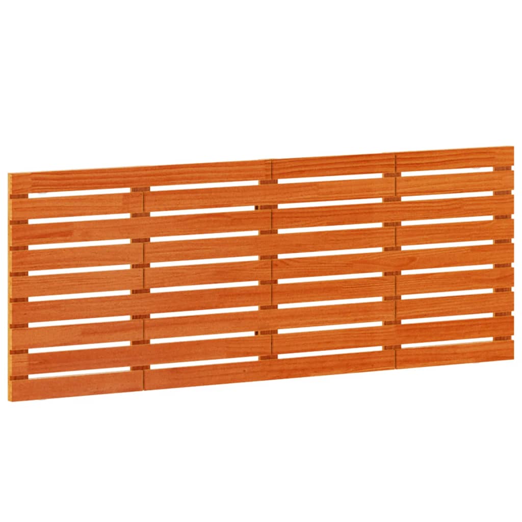 sengegavl 166x3x63 cm massivt fyrretræ brun