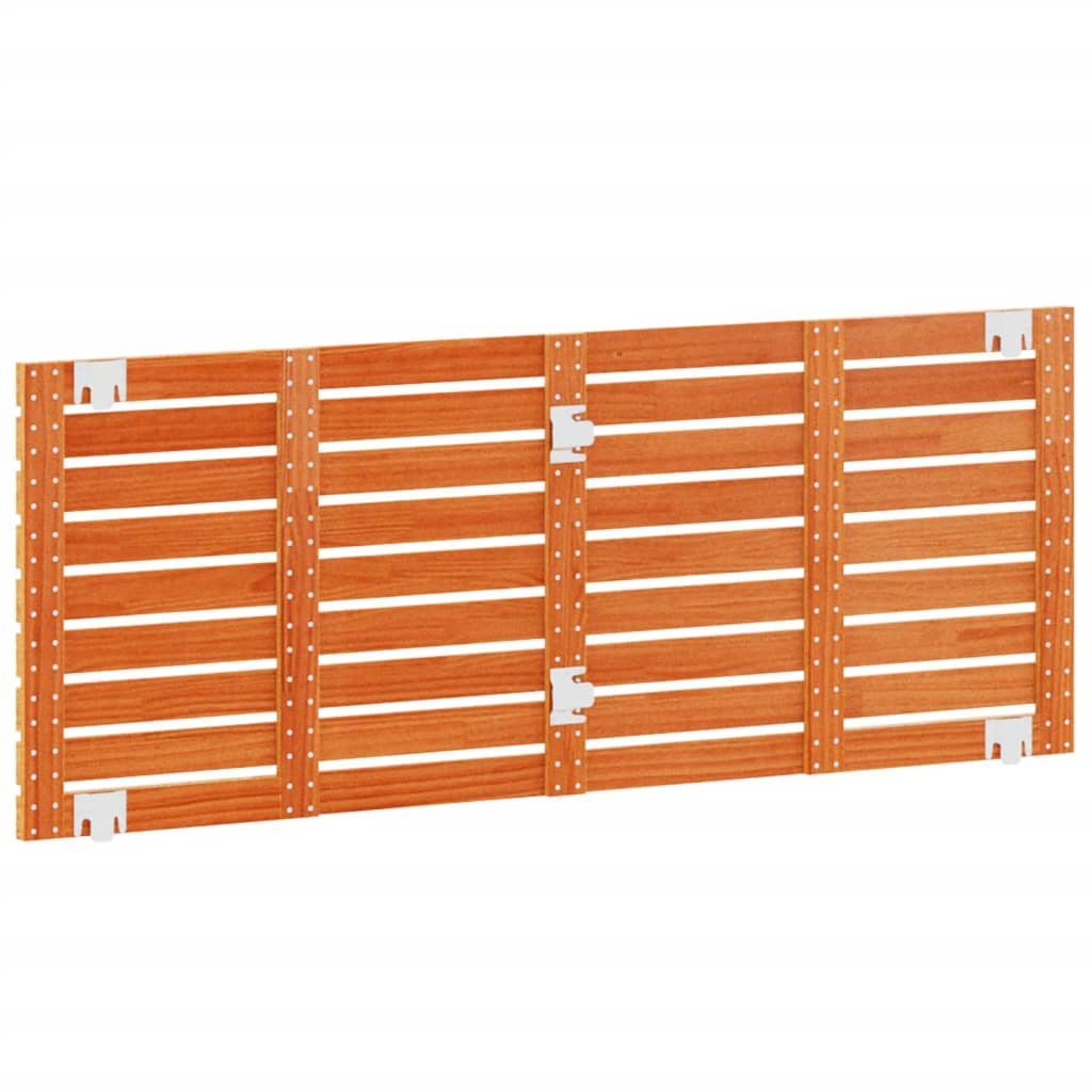 sengegavl 166x3x63 cm massivt fyrretræ brun