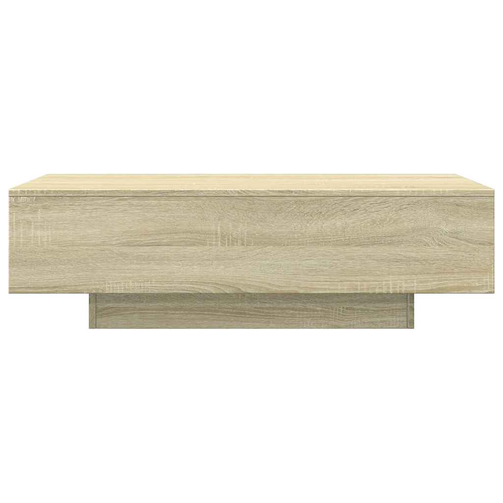 sofabord 100x49,5x31 cm konstrueret træ sonoma-eg