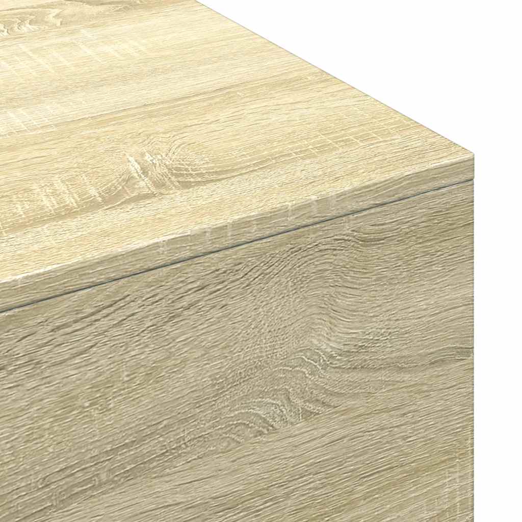 sofabord 100x49,5x31 cm konstrueret træ sonoma-eg