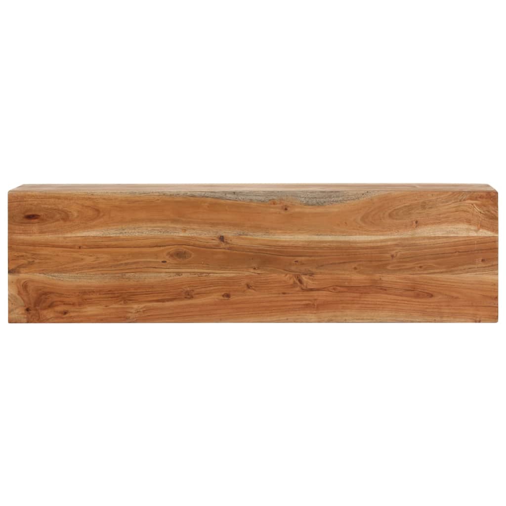 konsolbord 110x30x75 cm massivt akacietræ og jern